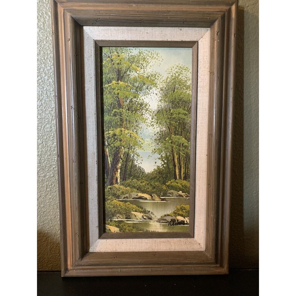 Vintage Framed Original Oil Painting, Mexico, Signed